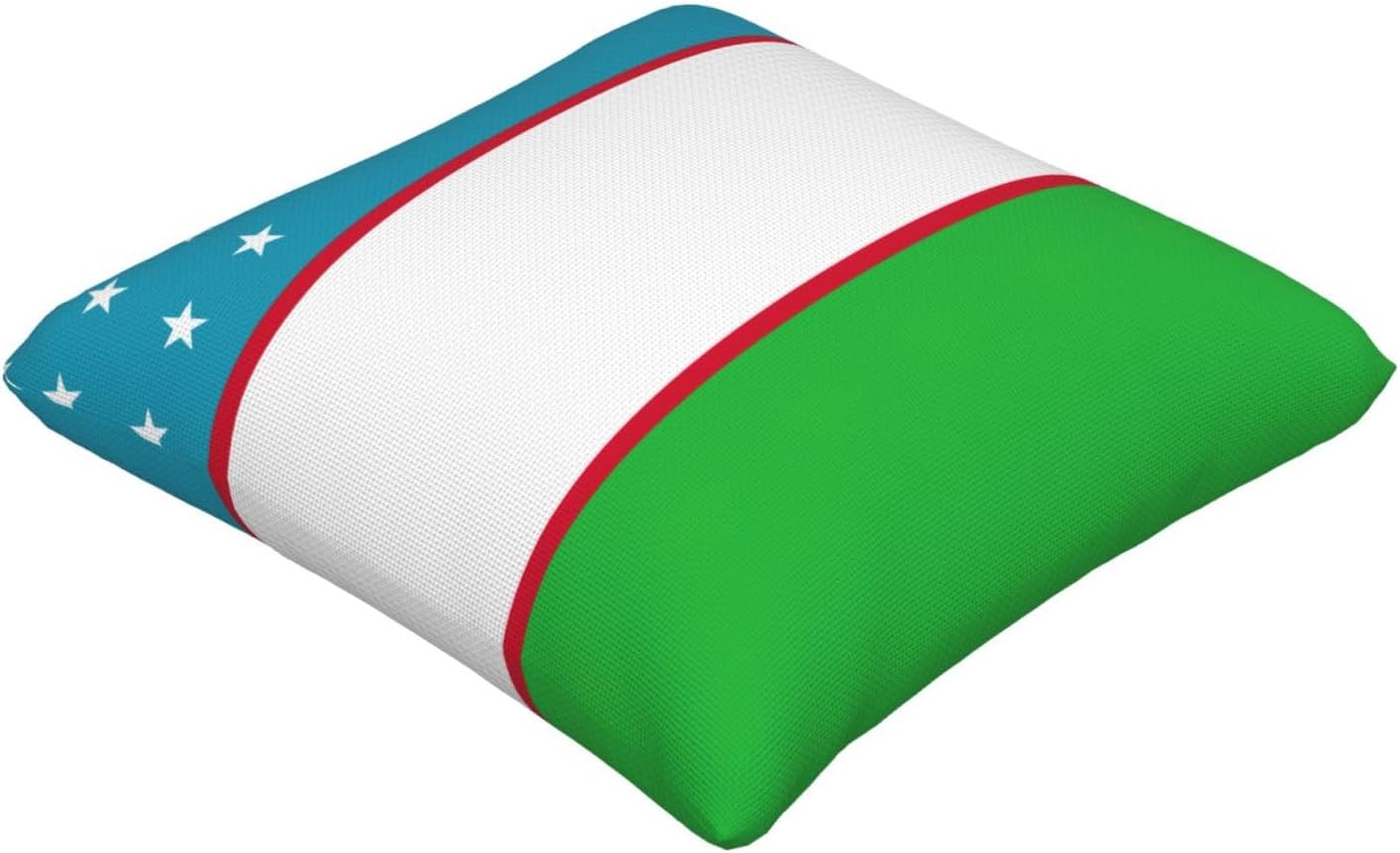 Flag of The Republic of Uzbekistan Imitation Linen Pillowcase -2 Sets, Fashionable Home Decoration, Used for Sofas, Gardens, beds