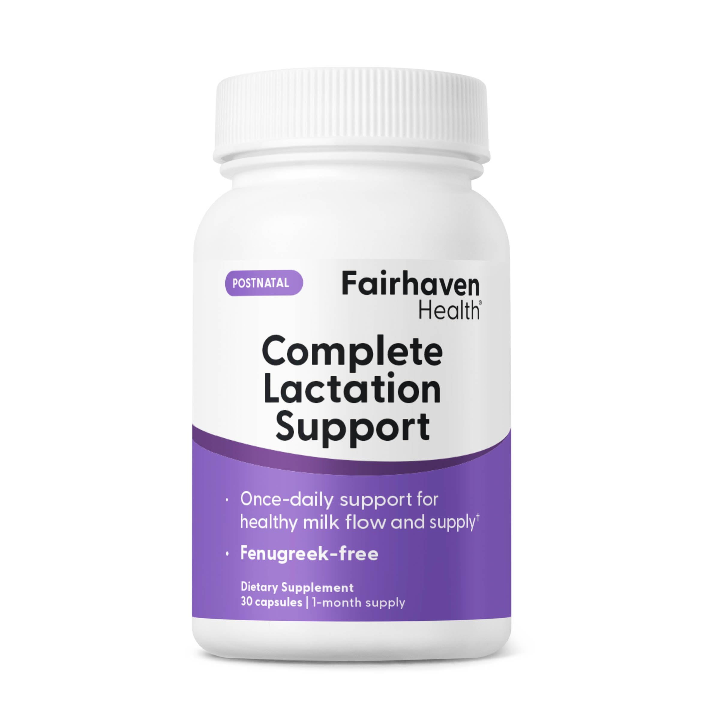 Fairhaven Health Complete Lactation Support, 30 Capsules