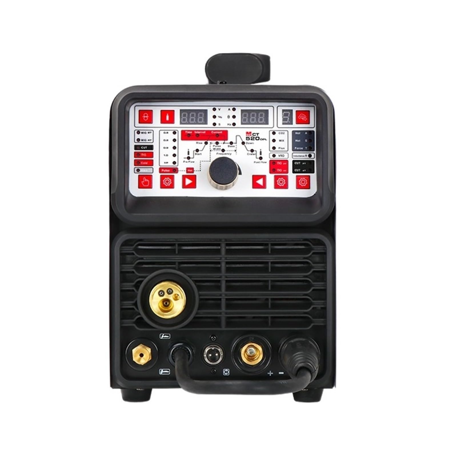 Półautomat Spawalniczy TIG Pulse CUT MMA COLD MIG/MAG Spawanie Strumieniowe 5 W 1 Wielofunkcyjna Spawarka MIG Wysoka Wydajność I OszczęDność Energii(MCT-520DPL Bare)