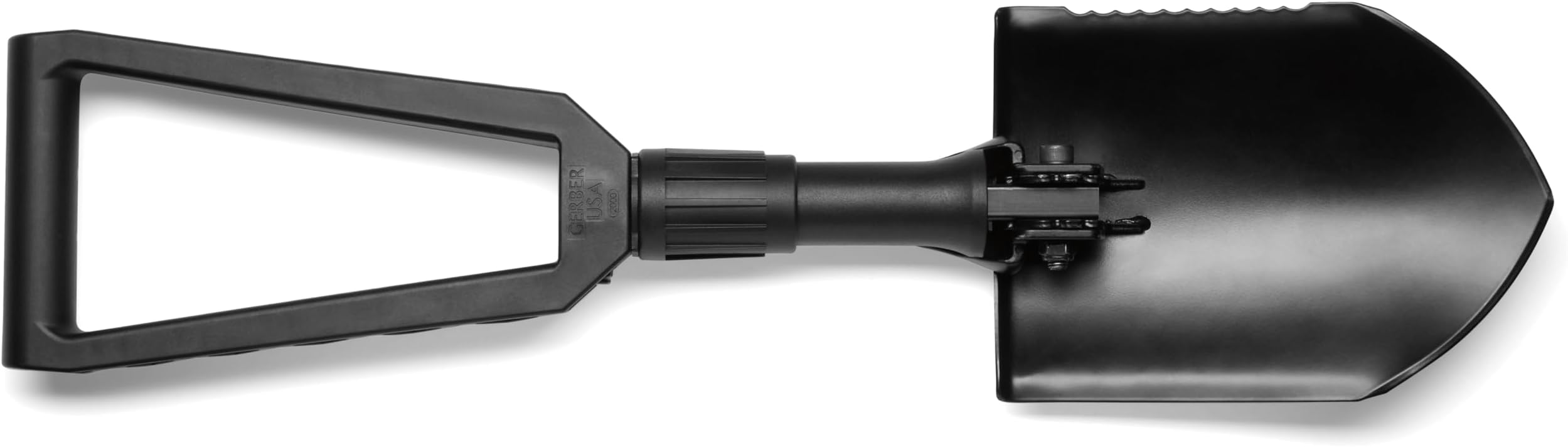 Gerber Gear Military Style Tactical Folding Spade E-Tool, Heavy-Duty All Purpose Camping and Emergency Car Shovel with Serrated Edge, Compact Survival Gear, Black
