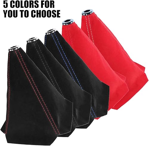 Miniatura 3 de BESULEN Funda para maletero de coche, funda de piel de gamuza, funda de polvo para palanca de cambios manualautomática, funda de repuesto para funda