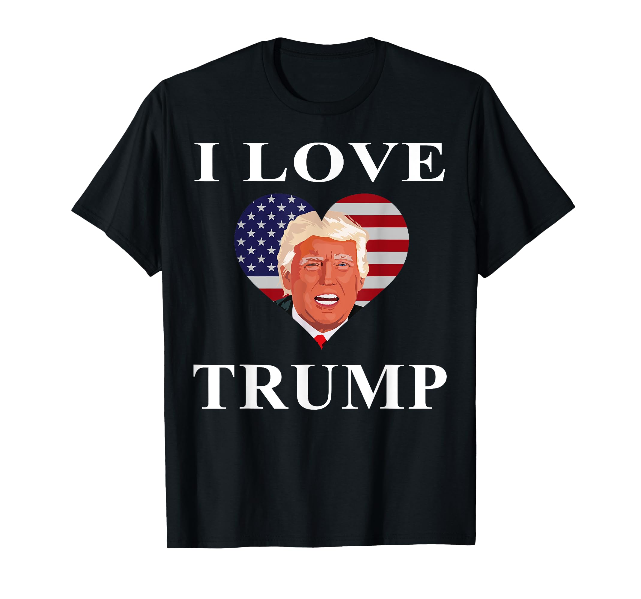 Amazon | I Love Donald Trump Tシャツ Tシャツ | Tシャツ・カットソー