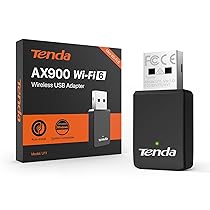 Tenda AX900 Adattatore USB Chiavetta Wi-Fi 6 per PC fisso, Dual Band 5, 2.4 Ghz, Soft-AP, MU-MIMO, WPA2, Windows 7, 10, 11, U11