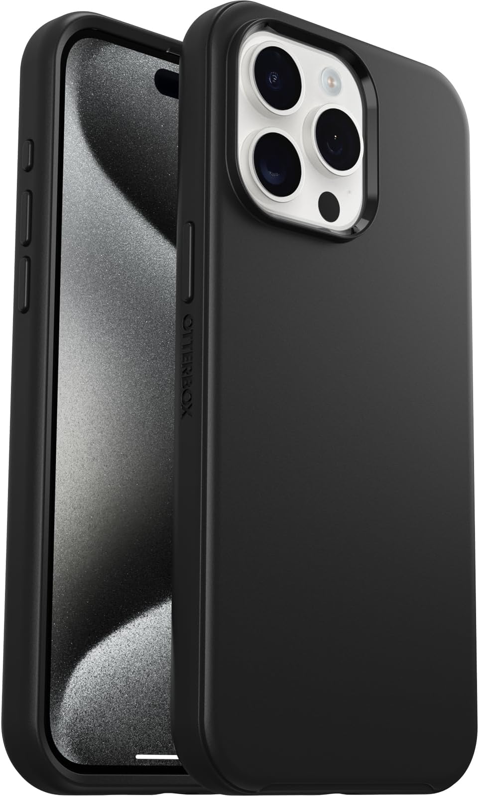 OtterBox Symmetry for MagSafe Case for iPhone 15 Pro Max, Shockproof, Drop proof, Protective Thin Case, 3x Tested to Military Standard, Black