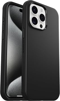 Symmetry Magsafe Case for OtterBox iPhone 15 Pro Max, Shockproof, Drop Resistant, Protective Thin Case, 3X Tested According to Military Standards, Black