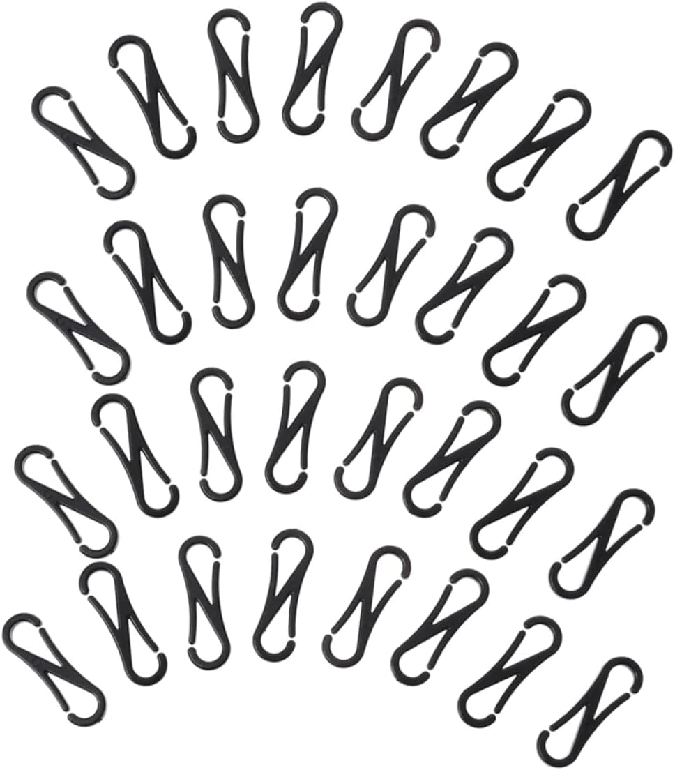 Operitacx 150pcs Plastic Spring Hooks Small Hanging Buckles for Keychains Zippers and Crafts for Lanyards and Accessories Lightweight and Convenient