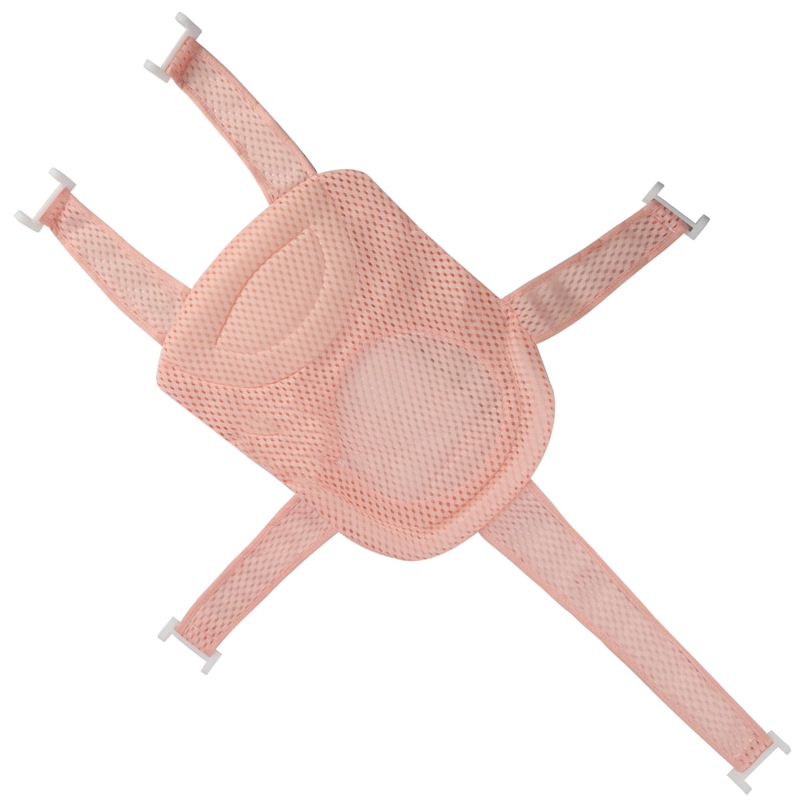 Une doublure de baignoire pour bébé ergonomique et antidérapante, équipée d'un tapis en maille réglable, d'un siège de bain sécurisé et de divers accessoires de baignoire, lbébés de moins de 18 mois