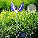 YUNLIGHTS 3pcs Garden Solar Lights Outdoor Garden Stake Lights Multi-color Changing LED Fiber Optic Butterfly Garden Solar Lights with Purple LED Light Stake for Garden Patio Backyard Decoration
