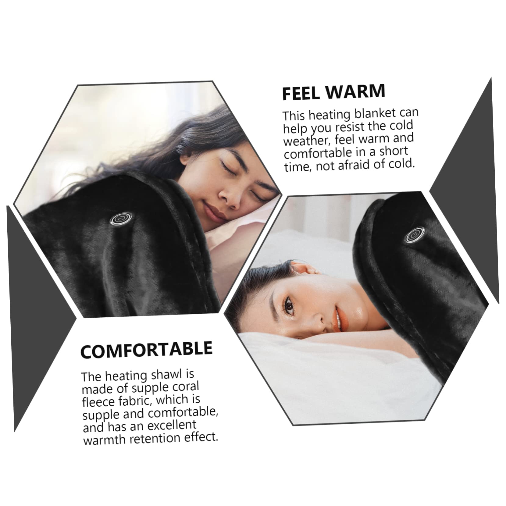 1pezzi Coperta Elettrica Riscaldante Fleece Plaid Termico Portatile Per Casa e Viaggio Con Controllo Della Temperatura e Protezione Da Surriscaldamento