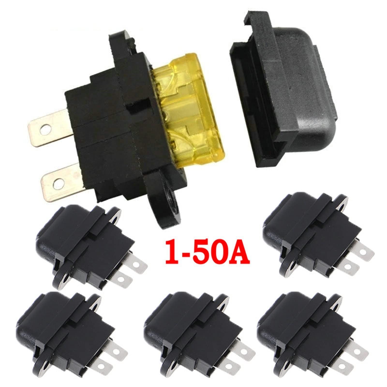 Portafusibles medio estándar for coche a prueba de agua de 5 uds. (Size : 15A)