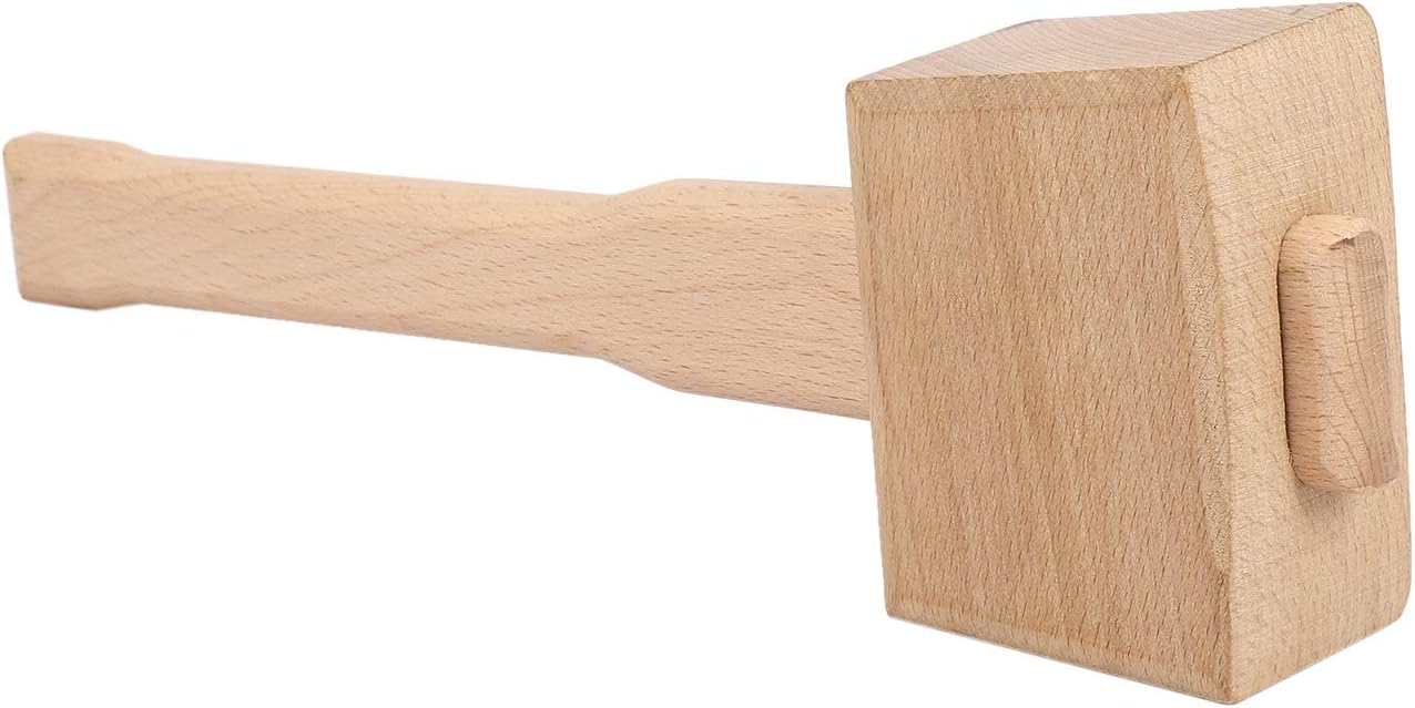 Fayme 250mm Beech Solid Carpenter Wood Wooden Mallet Hammer Handle Woodworking Tool