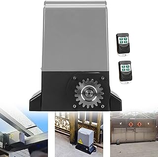 Electric Sliding Gate Opener, for Country House Doors, 370W 550W 750W 1200W Motor Power Automatic Door Opener, with 2 Remote Controls,1200W