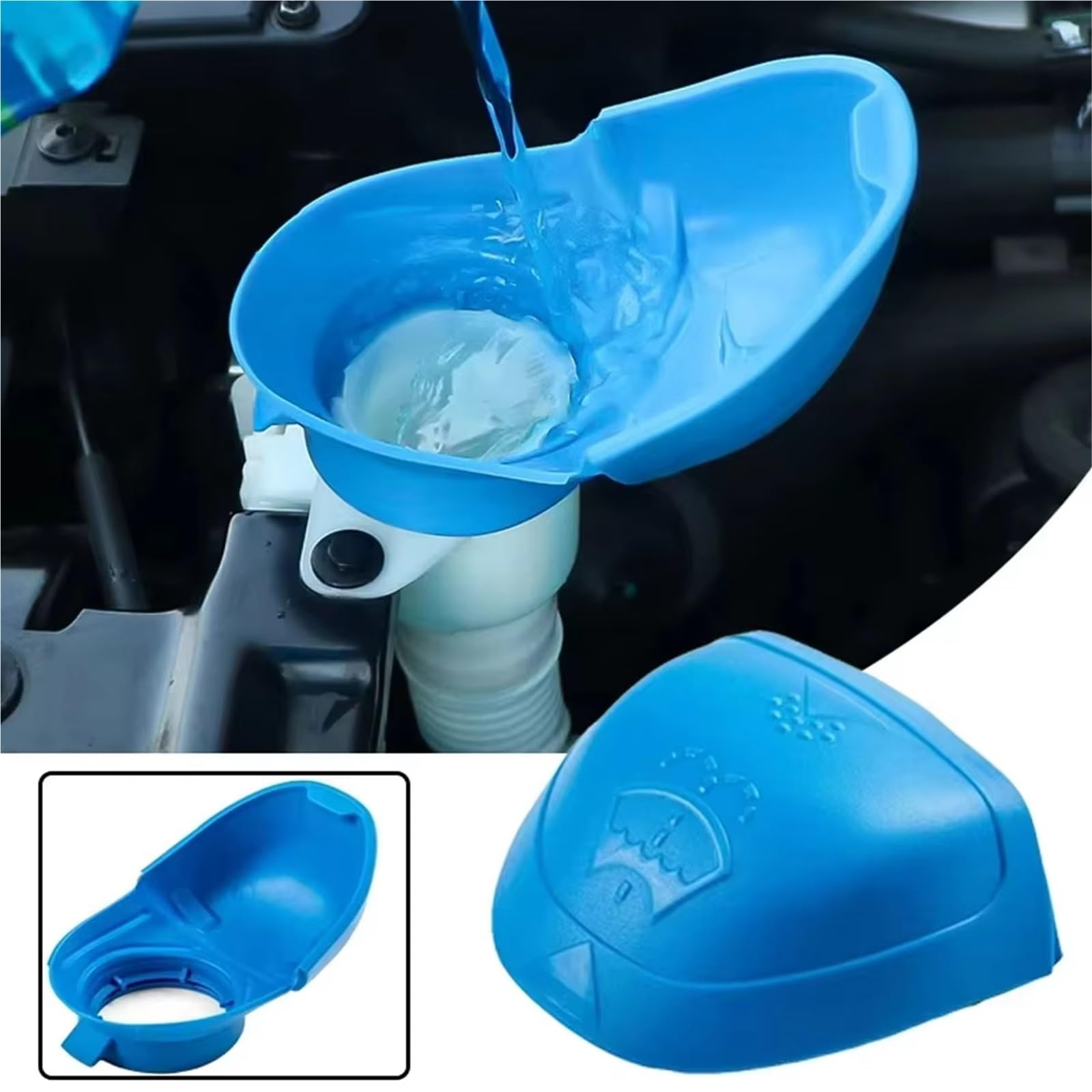 do Skoda osłona spryskiwacza szyby akcesoria do przedniej szyby zbiornik spryskiwacza do czyszczenia przedniej szyby butelka 6V0955485 000096706
