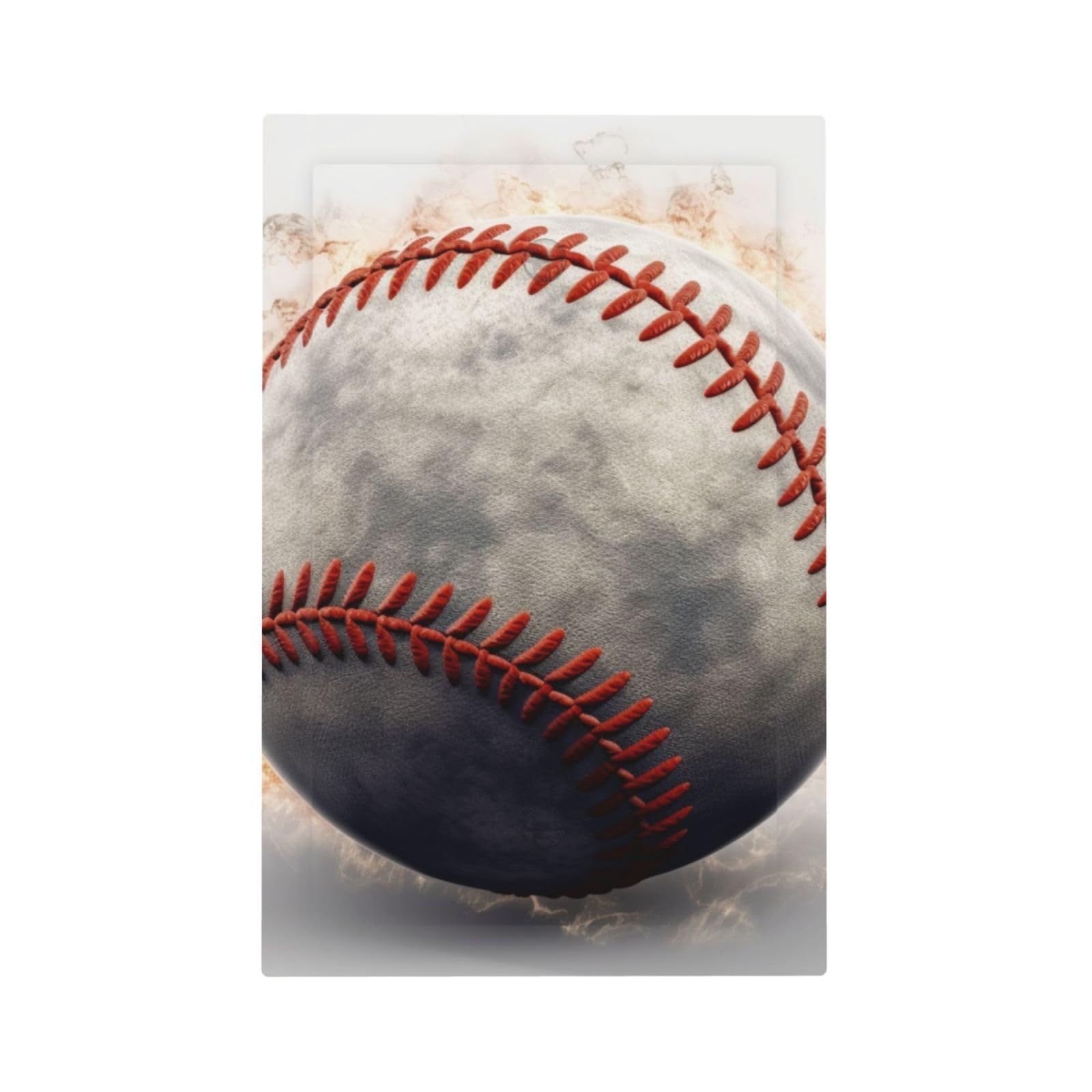 1-Gang Decorator Wall Plate baseball Light Switch Cover Single Gang Receptacle Outlet Wall Plate Mid Size 5" x 3" Wallplate Unbreakable Polycarbonate Outlet Faceplates Covers