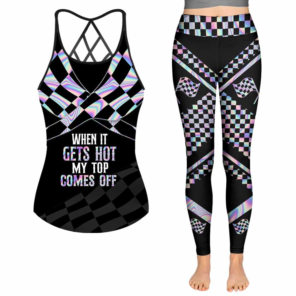 Best Things In Life - Racing Cross Tank Top And Leggings