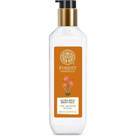 Forest Essentials Lime Saffron Body Lotion - Nourishing 200m