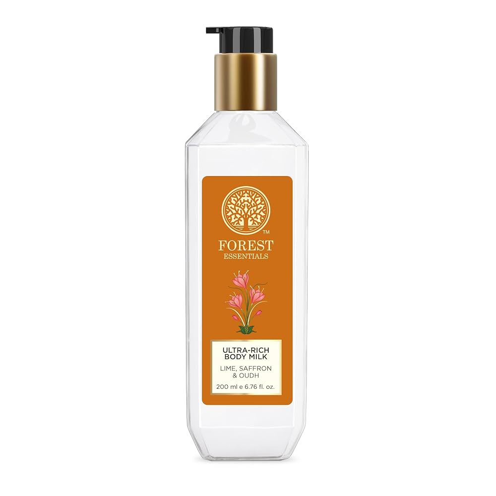 ボディクリーム Forest Essentials Luxurious Ayurveda Forest Essentials Ultra-Rich Body Milk Oudh & Green Tea