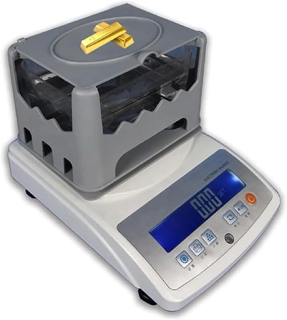 Gold Purity Testing Machine - Accurate Gold, Silver, and Platinum Content Meter - Ideal for Pawn Shops and Precious Metal Recycling - 300g/0.01g Precision