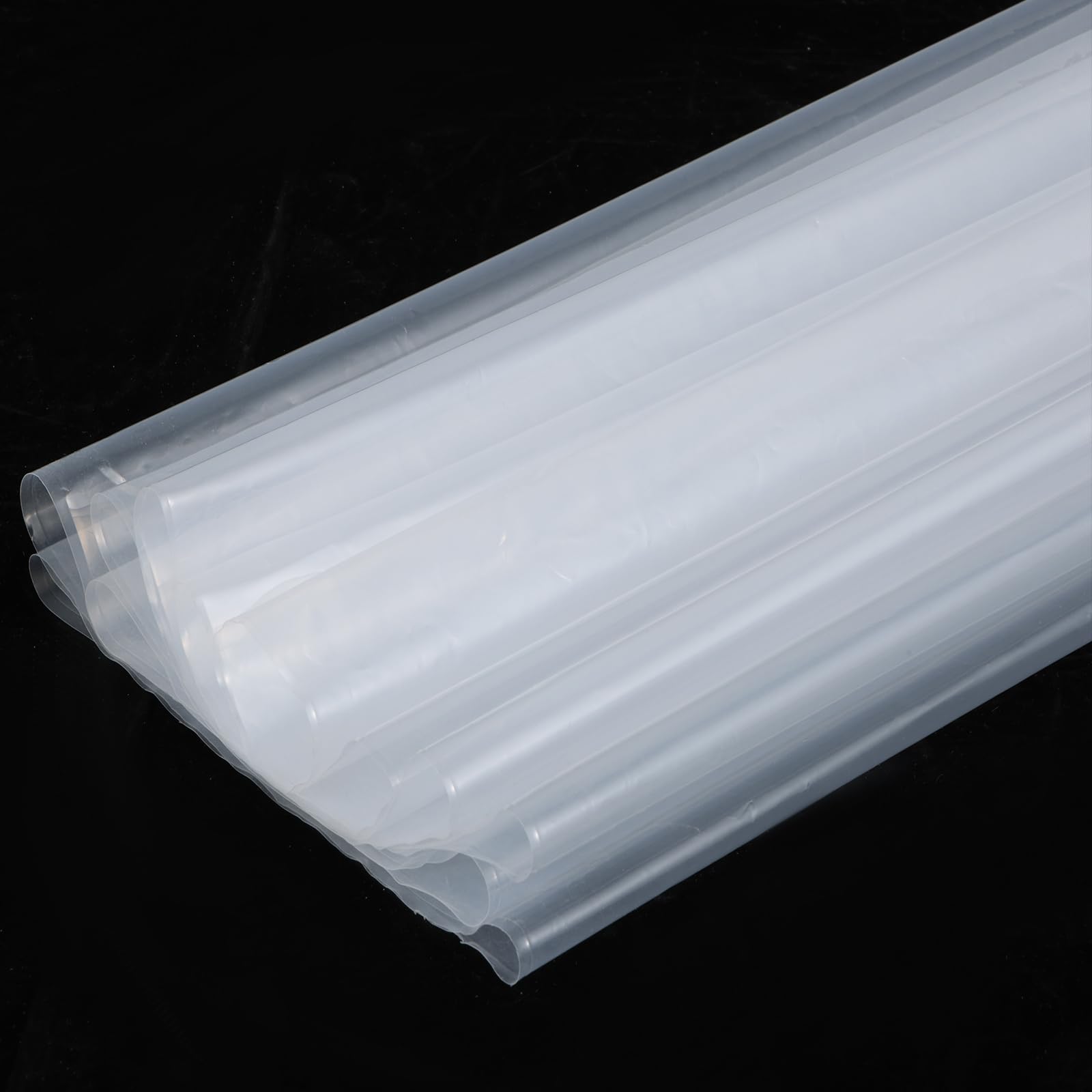 3 x 8M Heavy Duty Plastic Sheeting, 2400g Thick Clear Polythene Sheets
