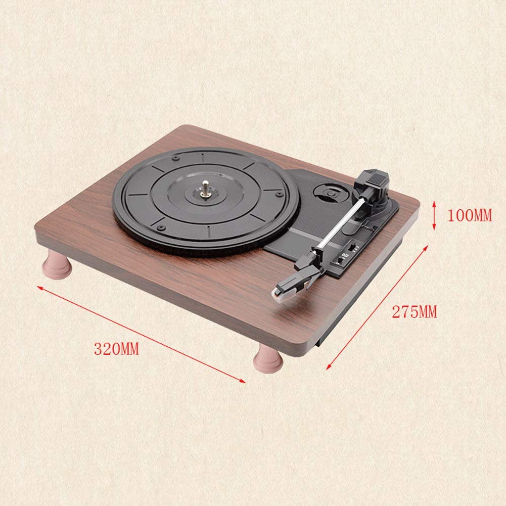 Giradischi in bambù con registrazione USB per conversione da vinile a digitale, artigianato sostenibile