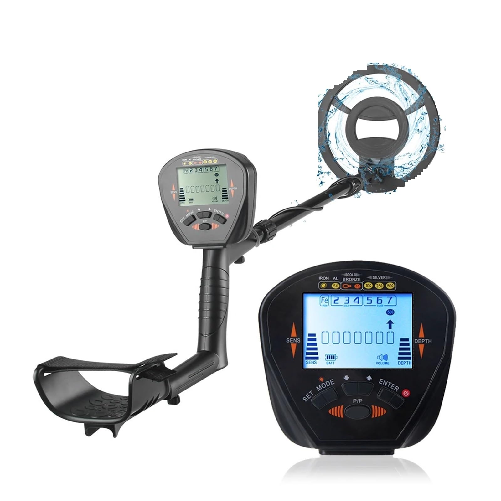 JKJZSALJ Metal Detector Md-830 Underground Depth 2.5M Scanner Search High Precision Gold Detector Treasure Finder Detecting Pinpointer High Accuracy