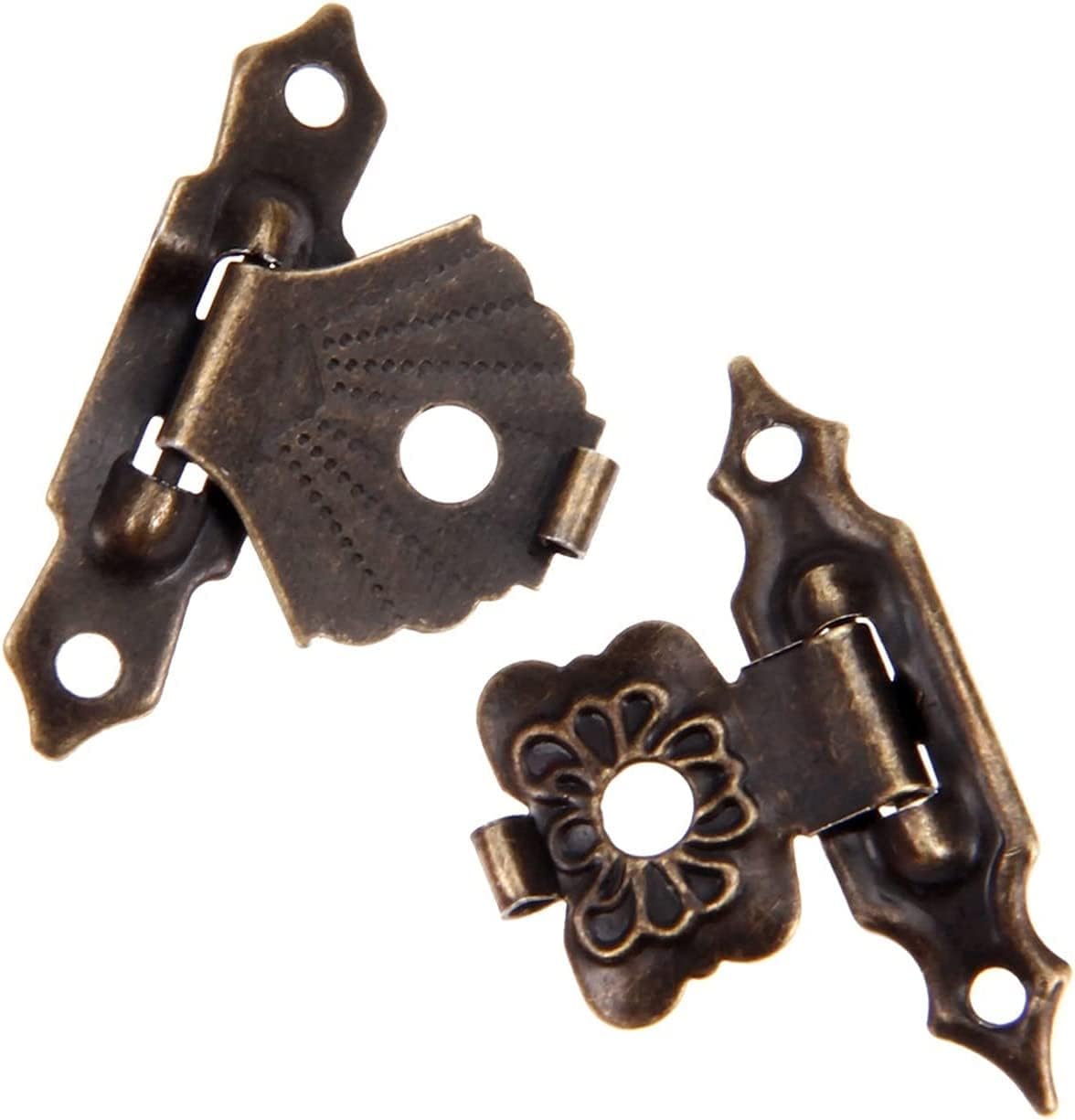 Combination Padlocks ，Safe Padlock, Locker Lock Antique Retro Hasp Lock Buckle Hook Eye Latch,10Pcs Iron Jewelry Box Padlock Wooden Wine Gift Box Handbag with Buckle Furniture Hardware 30 * 18mm / 38