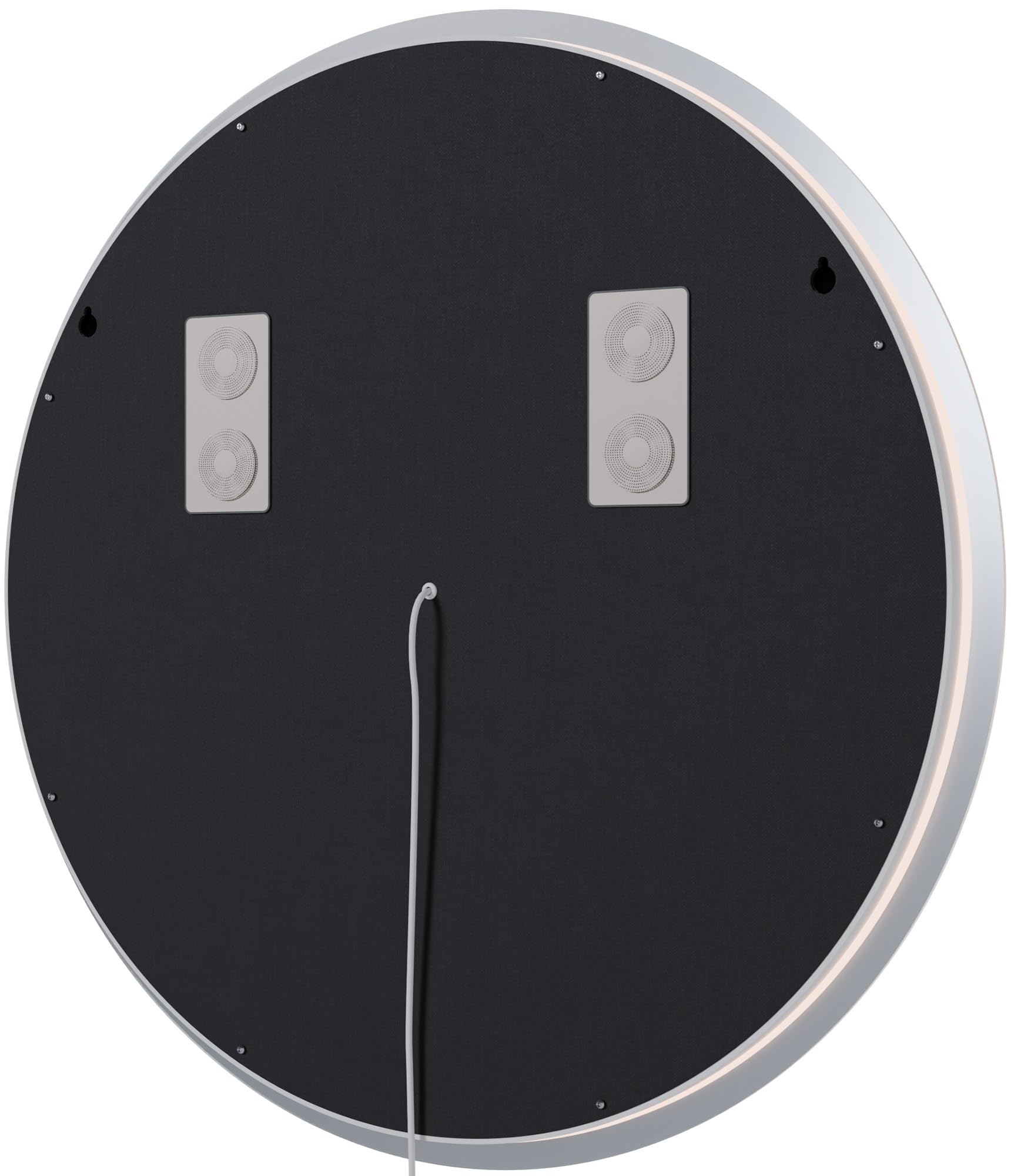 CLP Espejo de baño Laconia con iluminación, Altavoz Bluetooth, Espejo de baño antivaho, Espejo de Pared Redondo LED Regulable, Tamaño:Ø 70