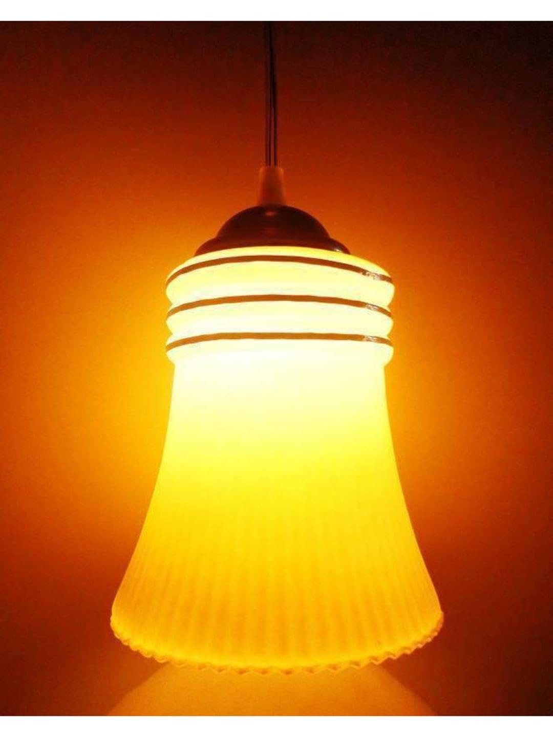 AFAST Pendant Ceiling Light Hanging Lamp with of White Glass Shade, Led Compatible, Perfect for Indoor Lighting. Dia- 13 X 13 X 96 Cm -B57-image-41