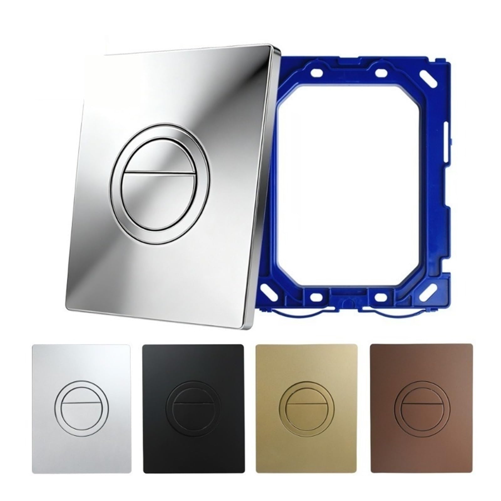 Compatible Con Grohe GD2, Placa De Descarga Doble Neumática De 156×197 Mm | 38966 / 38732 / 38506, actuador de patín neumático, cisterna empotrada, bañera, modernización, ajuste a presión