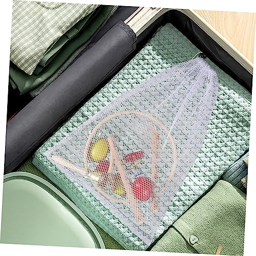 Cabilock 10pcs Polyester Mesh Drawstring Bags with Sliding Cord Lock Capacity Reusable Storage Nets for Travel Fruits Vegetables Clothes Space Saving Organizer4