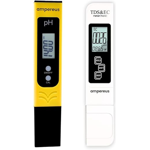 AMPEREUS Digital pH & TDS Meter Combo