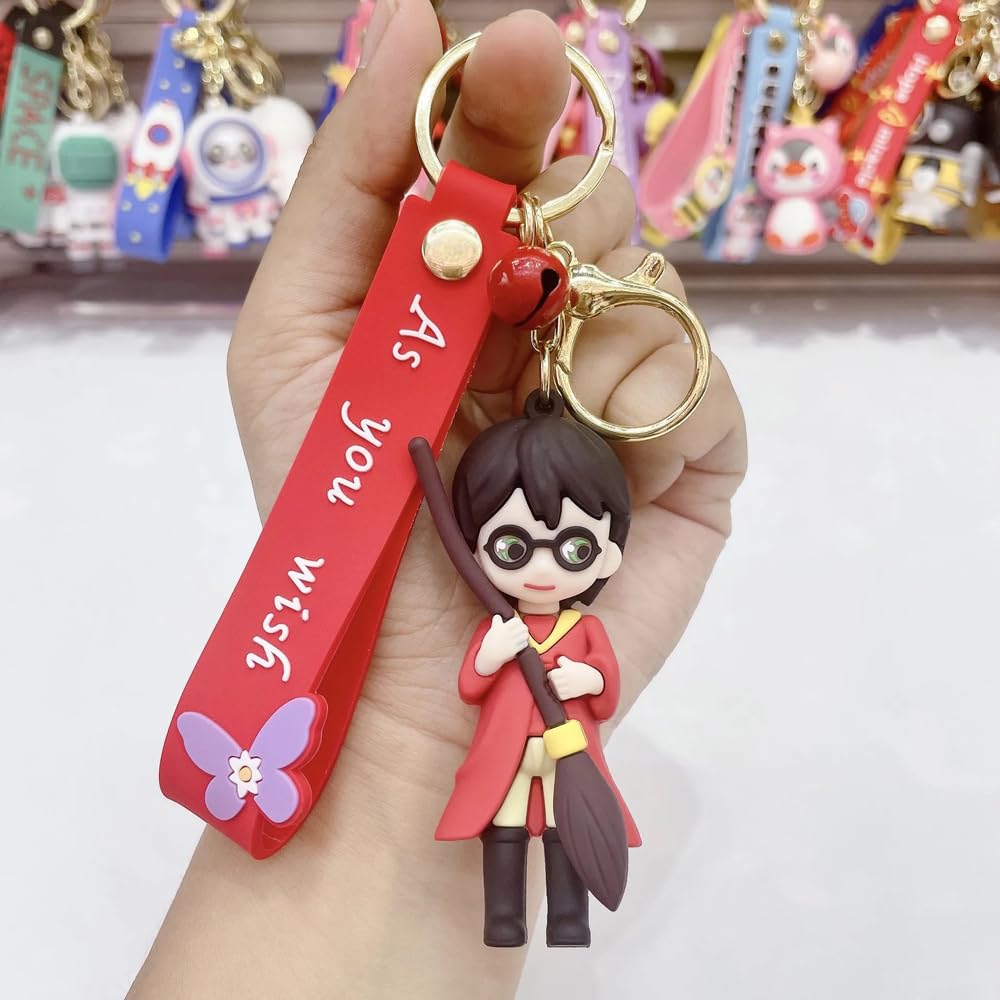 Penny Wise Gifts, Stationery, Party SuppliesPenny Wise® Cute 3D Har Pot Keychain Figure & Bag Charm | Comes With A Hook & Hand Strap | Kids Collectible | Ideal For Girls Return Gifts | Trendy Deisgn | Single Piece