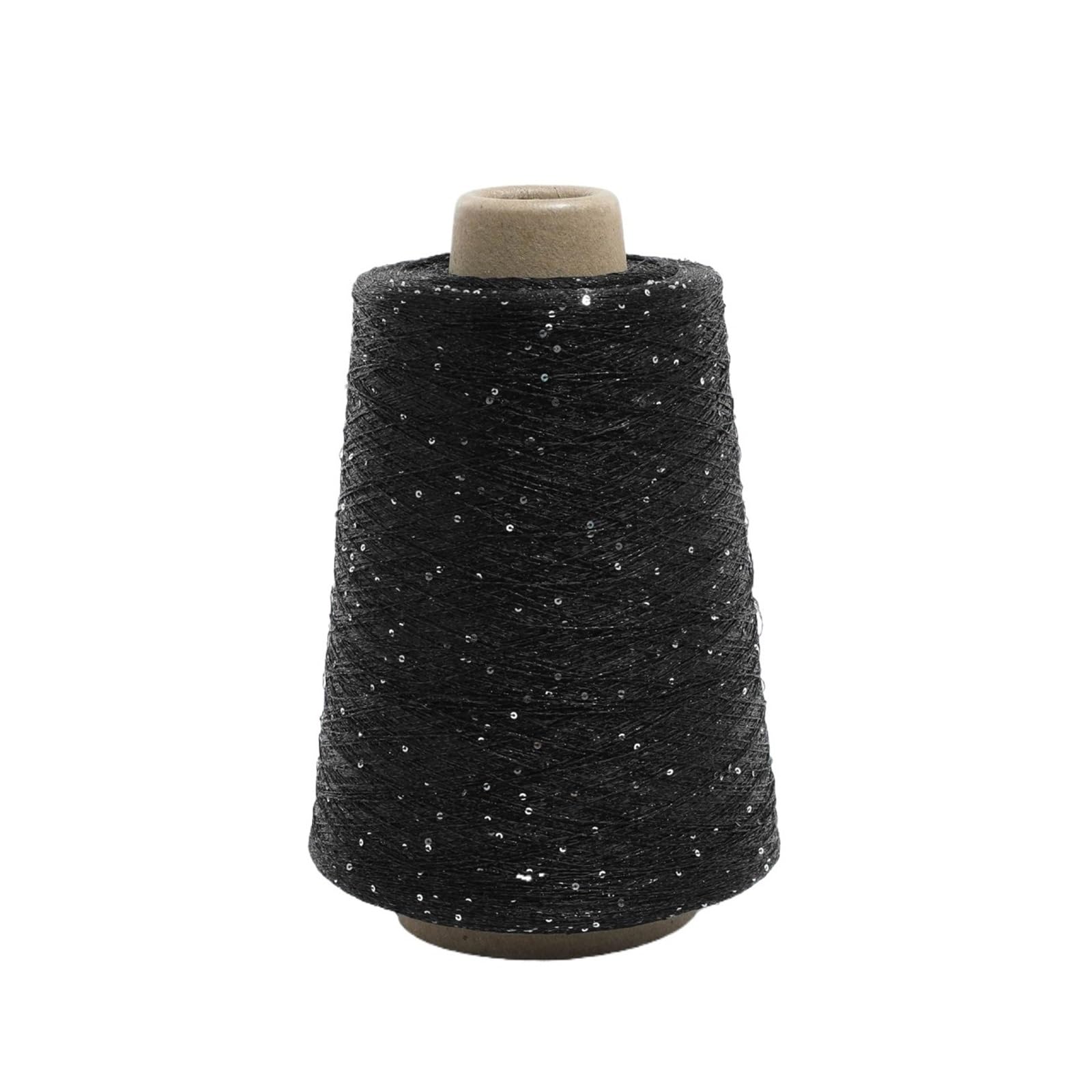 Hilo para crochet de lentejuelas y metal brillante para confección de alta costura tejida a mano