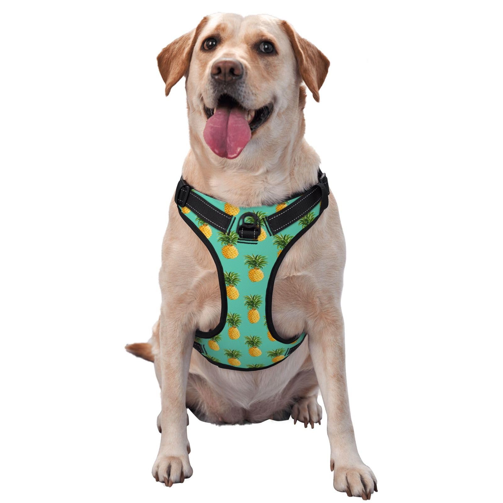 Dog Harness All Weather in Vest Harness for Small, Medium, Large Dogs by Best Pet Supplies (Tropical Pines)