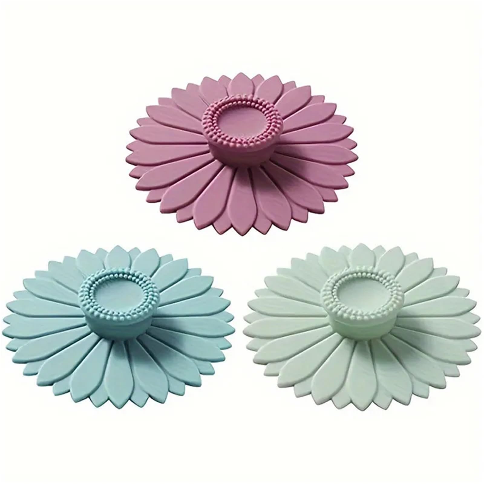 6Pcs Silicone Drink Cup Lids 10.5cm Creative Round Mug Cover Reusable Anti Dust Covers cute Coffee Lid for Cups(Color 4)