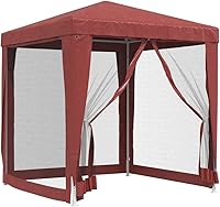 Vista 16 de vidaXL Tienda de campaña resistente a los rayos UV con paredes laterales de malla, revestimiento de HDPE, marco de hierro recubierto de polvo