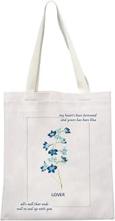Singer Album Inspired Lyrics Gift Tote Bag Singer Song Inspired Shopping Bag Singer Merchandise TS Fans Music Lover Gift