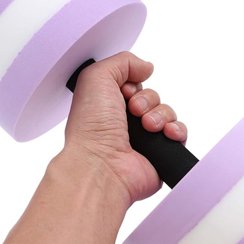 Miniatura 5 de Sewroro Mancuernas de agua ligeras para ejercicio acuático, mancuernas de EVA para agua, barra de mano para piscina, fitness, ejercicio, aeróbic