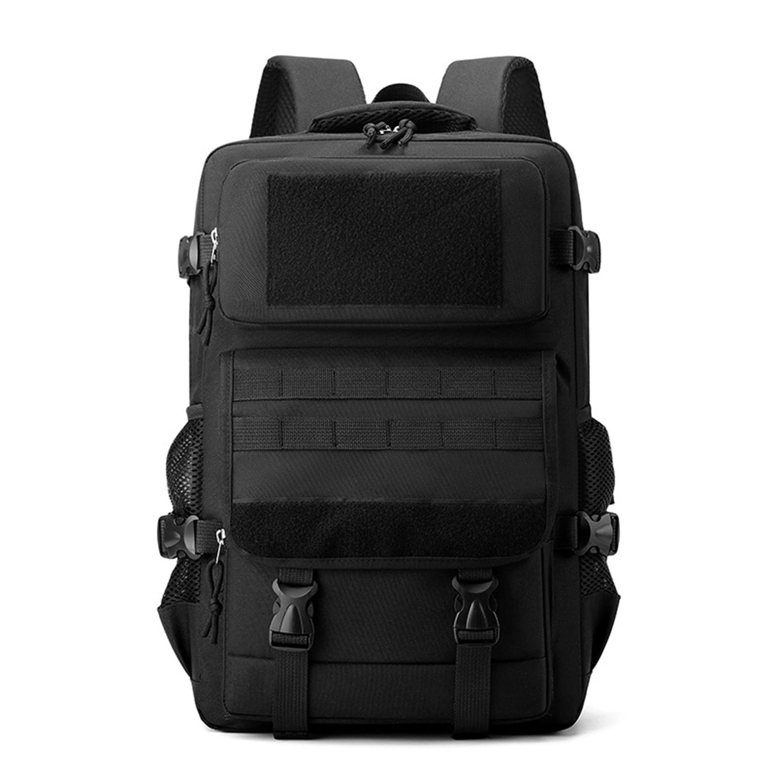 Mochila Táctica de 30 L para Actividades al Aire Libre Montañismo y Camping Mochilas de Camuflaje Bolsa Deportiva Color Caqui Con Sistema Molle (black)