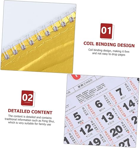 Miniatura 3 de Tofficu 2022 Poster Calendar Office Calendar 8 Pcs Calendar New Year 2022 Christmas Calender Gift Office Paper Assorted Color Calendar Wall Hanging