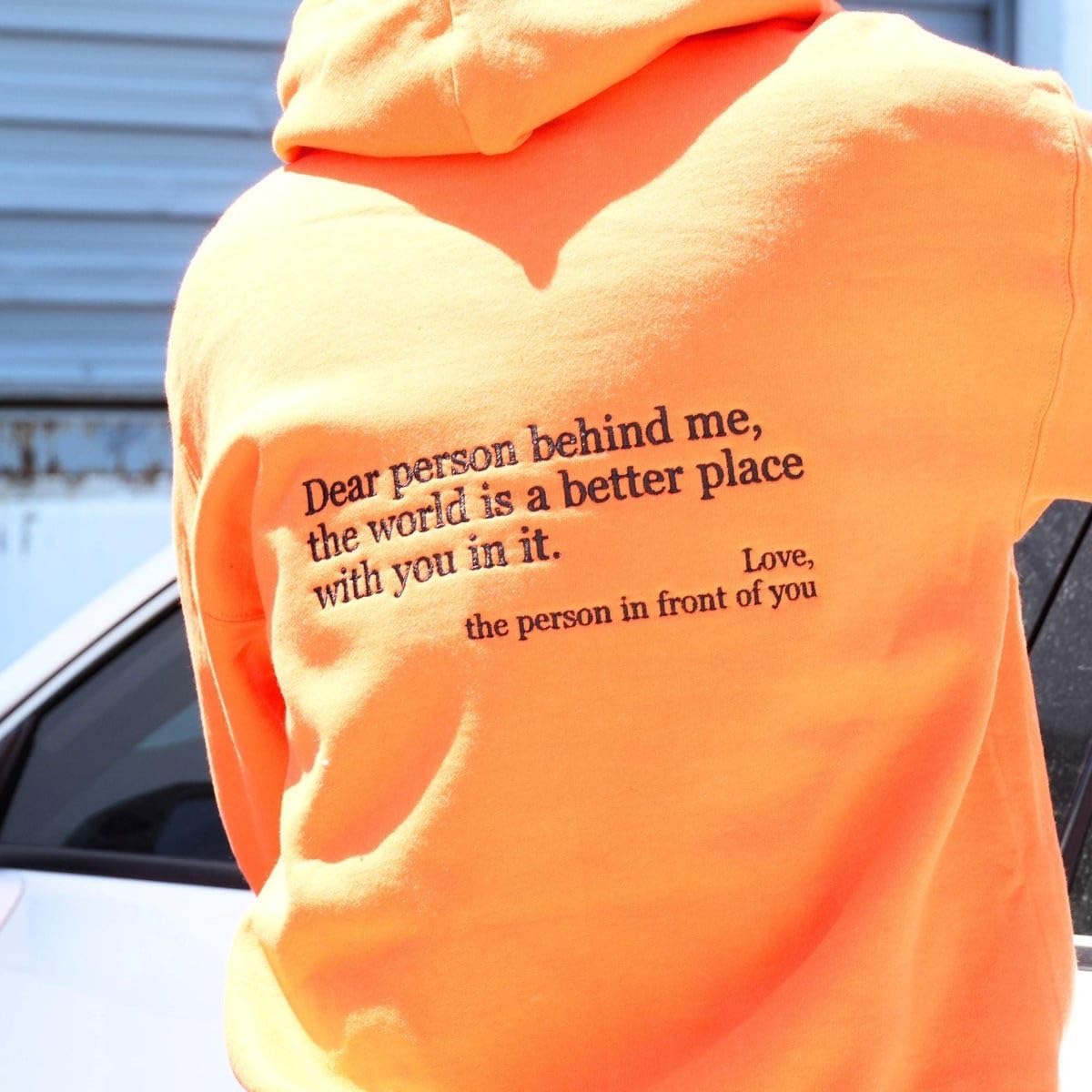 Custom You Are Enough Hoodie – Embroidered Dear Person Behind Me Hoodie, Positive Message Gift for Men & Women - Image 8