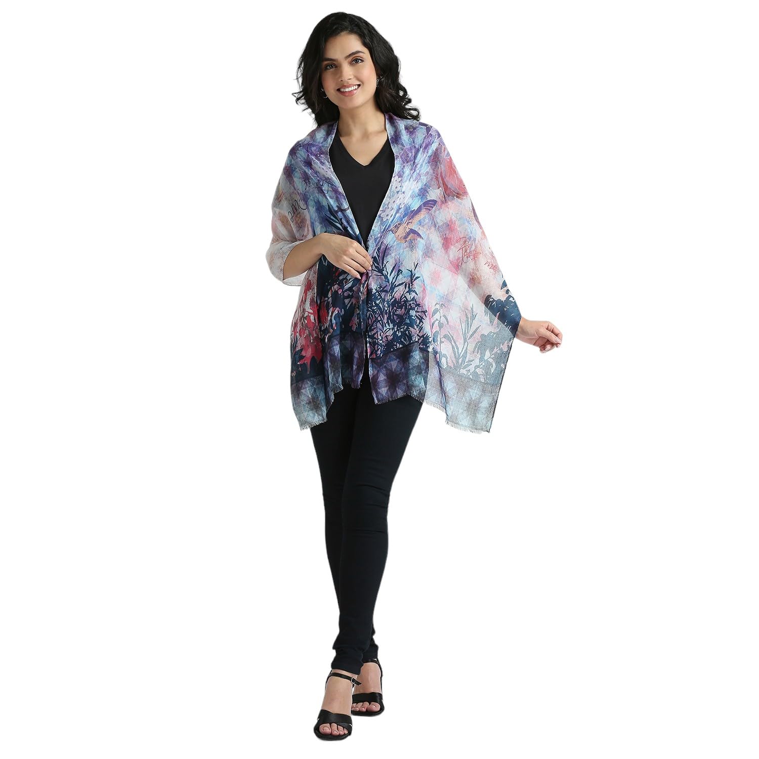 Diwali Sale Cloth Haus India Multicolor Printed Polyester Scarf For Women, Lightweight Soft Scarves Stoles For Summer &Amp; Winter (Size: 183 X 51 Cm) || Pack Of 2 || 1 Diwali Sale Cloth Haus India Multicolor Printed Polyester Scarf For Women, Lightweight Soft Scarves Stoles For Summer &Amp; Winter (Size: 183 X 51 Cm) || Pack Of 2 ||