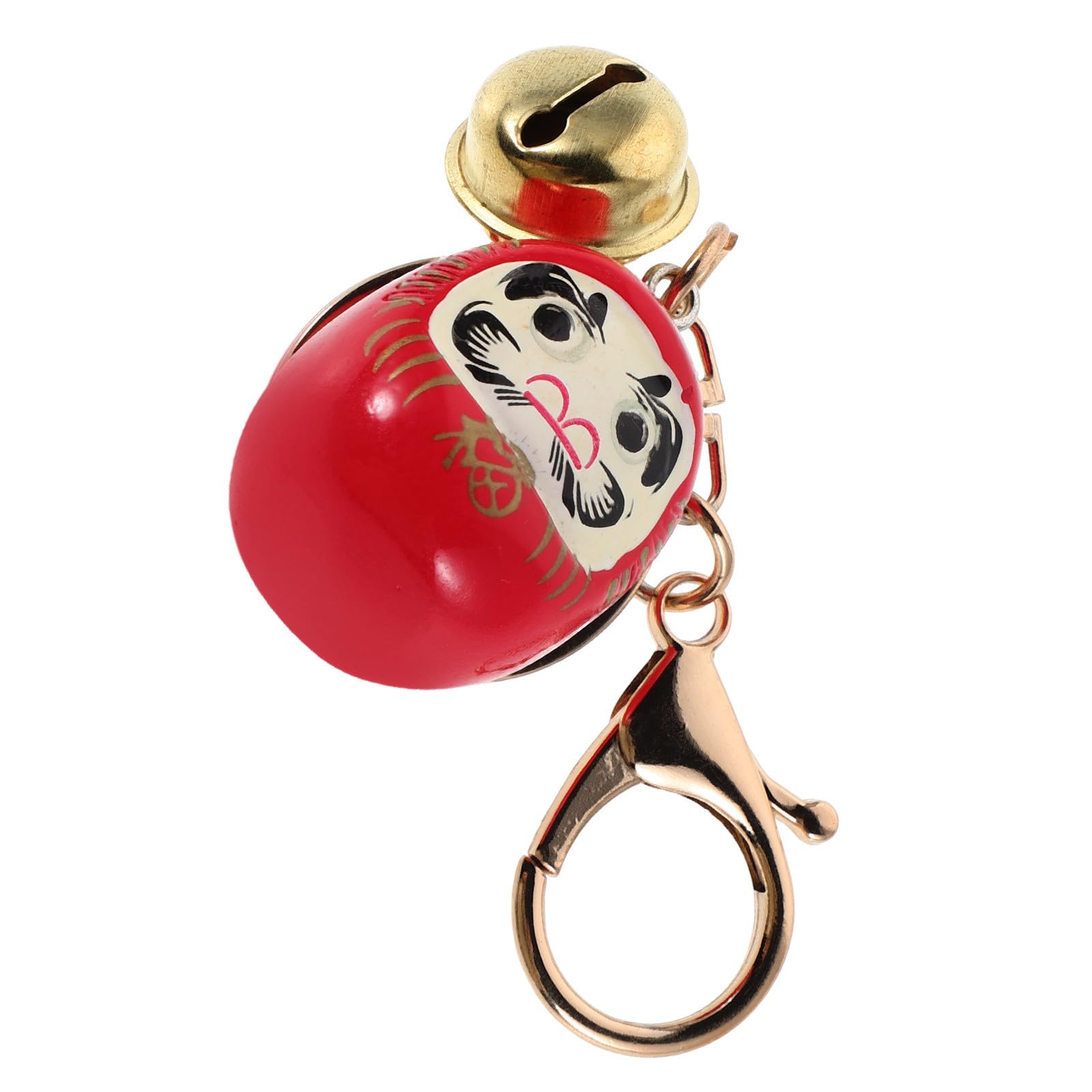 Daruma Good Luck Keychain Amulet