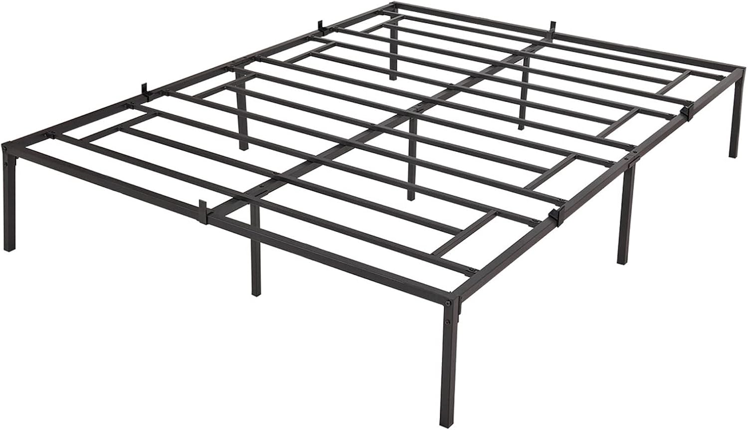 Oleksil Full Size Bed Frame,14" Black Full Metal Platform