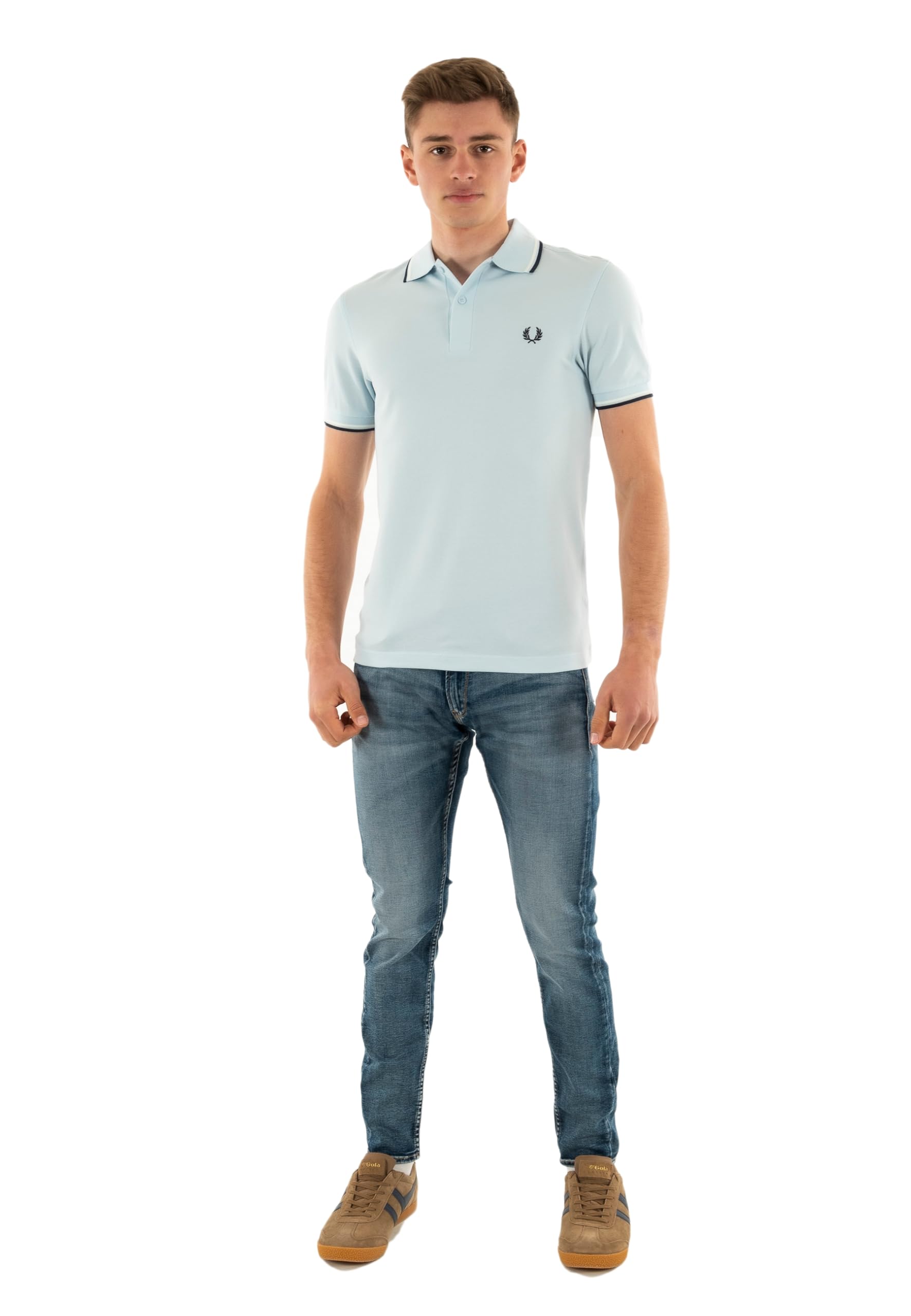 Fred Perry Polo mm3600 y25 lgic/swhi/tnsbl