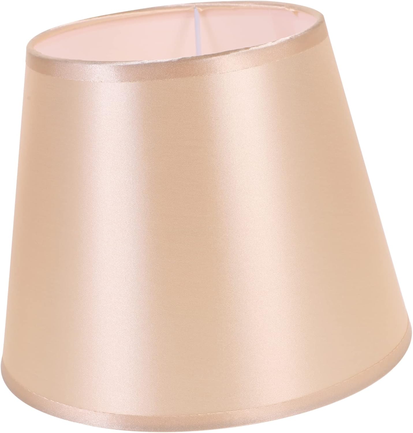 Delicate Fabric Lamp Shade for Bulbs Round Design Apricot Pink Eye Protection Versatile Lampshade for Table and Floor Lamps Adds Warmth and Style to Any Room