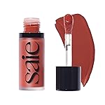 Saie Dew Liquid Blush for Cheeks - Hydrating Cream Blush Stick with a Blendable + Buildable Formula - Skincare Infused Dewy Cheek Tint for a Natural Flush - Glowy Makeup Essential - Spicy (.40 oz)