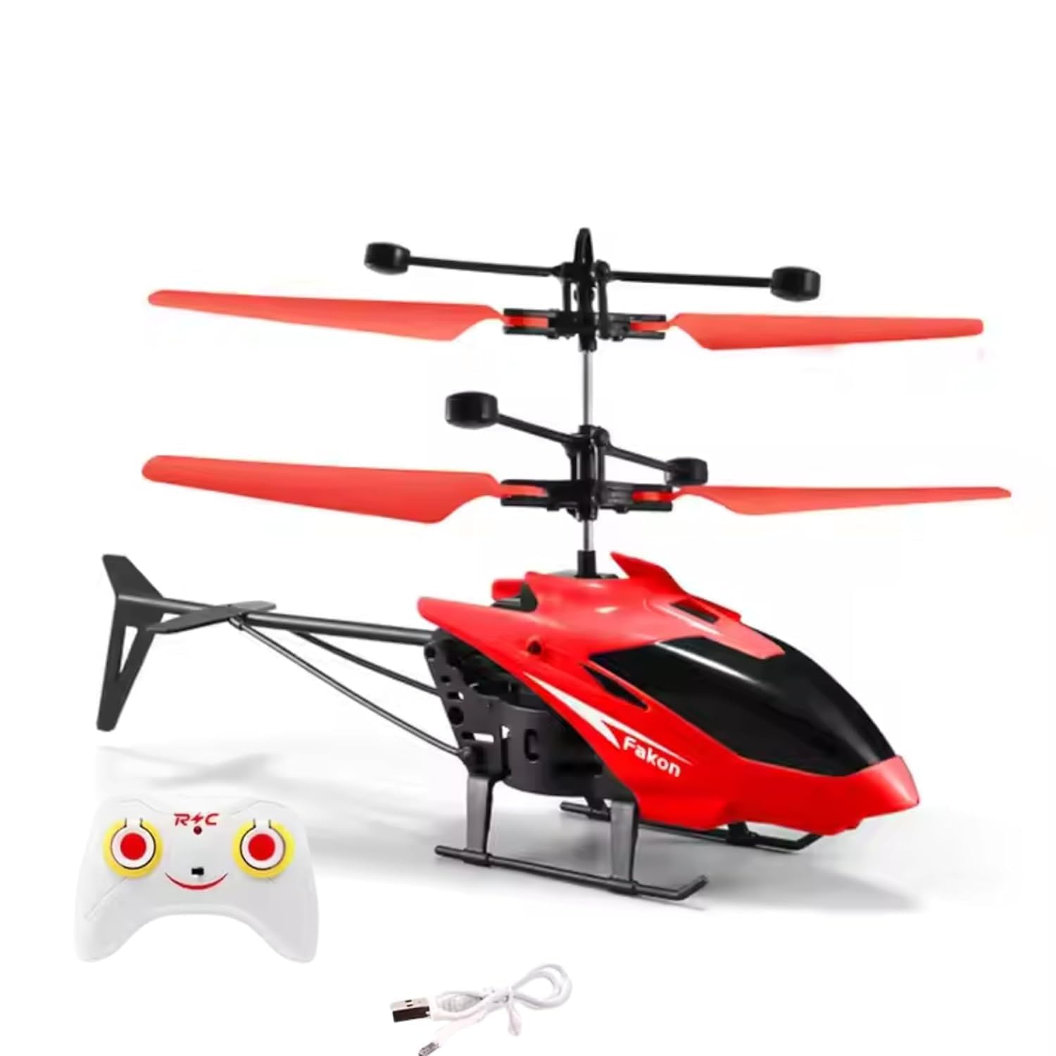 VRION® Helicopteer for 6 + Years Boys Indoor and Outdoor Helicopteer, Palm Sensing Helicopteer with led Lights Birthday,Chiristmas,Xmas Gifts(Pack of 1) (Reda) 4