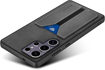 حافظة Kowauri لهاتف Samsung Galaxy S25 Ultra [غير مناسبة لهاتف S25/S25 Plus]، حافظة محفظة من جلد البولي يوريثان مع حامل فتحة بطاقة الائتمان، حافظة حماية رفيعة للغاية لهاتف Samsung Galaxy S25 Ultra Black