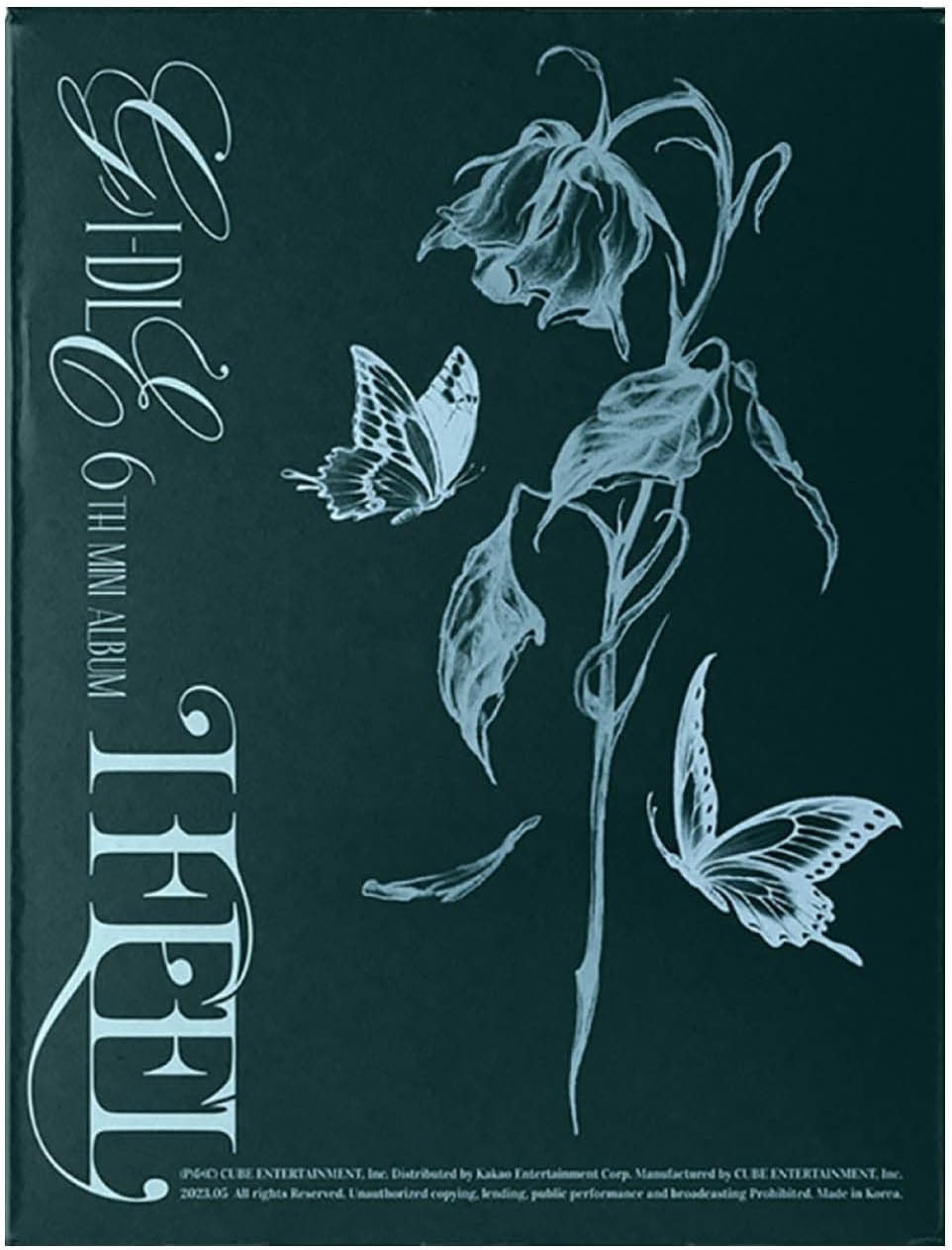 일반 (G) I-DLE I feel 6th Mini Album Butterfly Ver (Folded Poster)